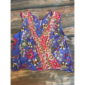 Free People Havana Bubble Paisley Tank M